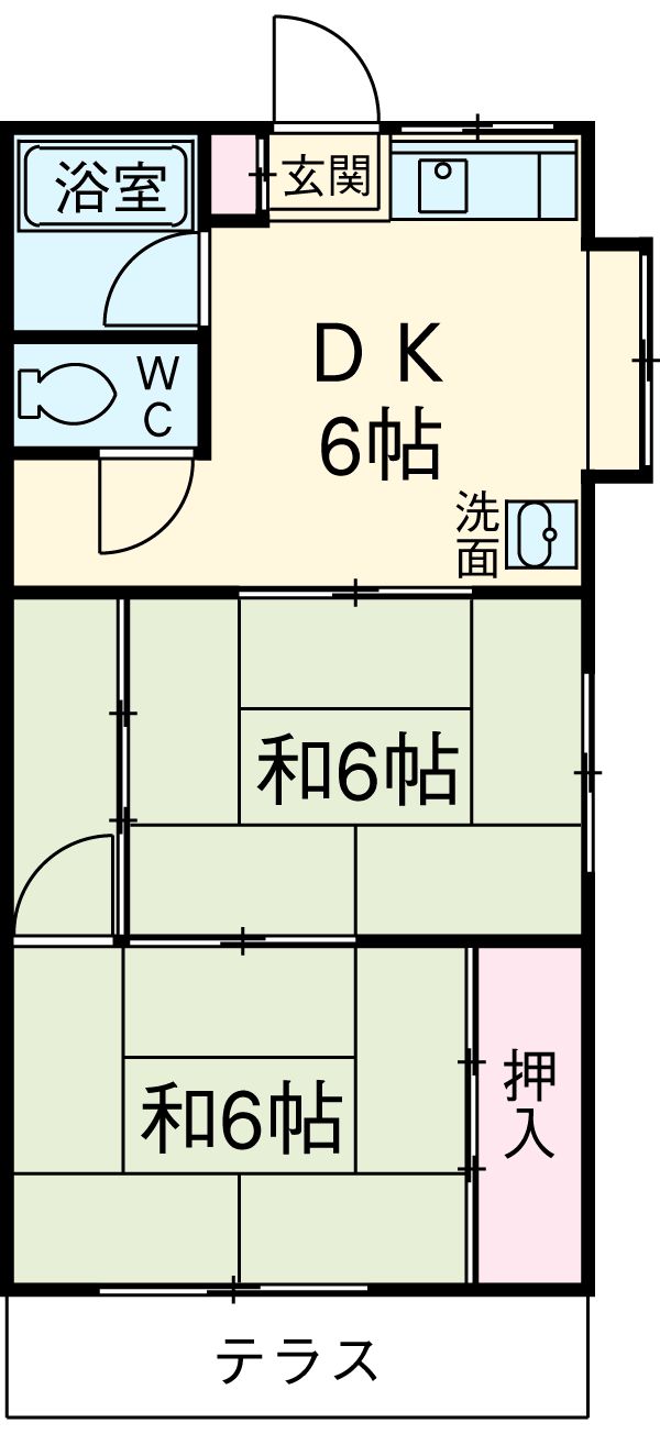 第3コーポ吉岡の間取り