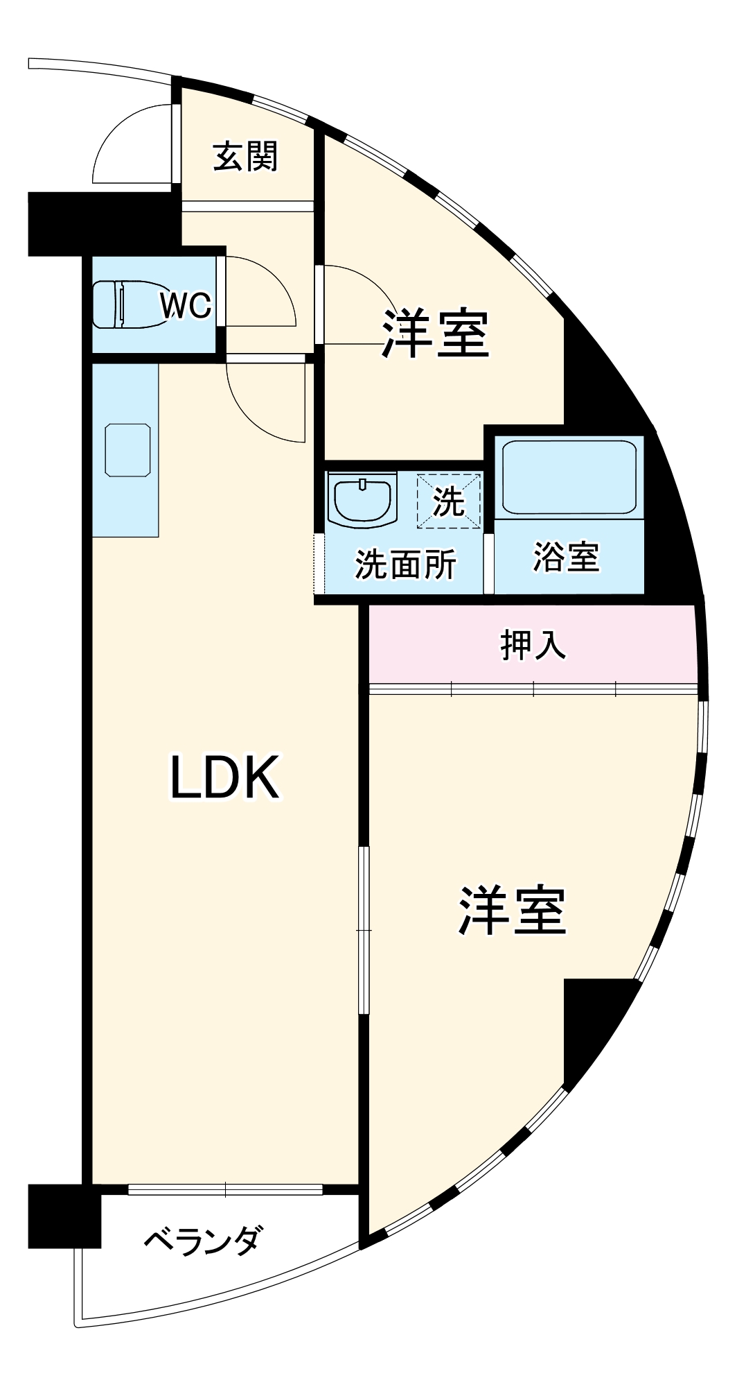 シーズンコート神丘の間取り