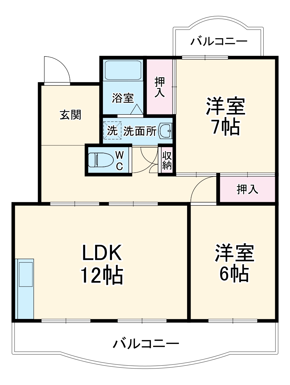 クリサンテAの間取り
