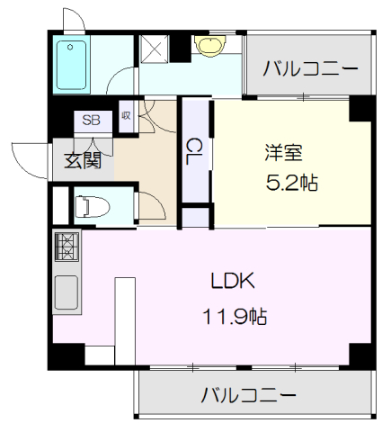 パークホームズ覚王山 WESTの間取り