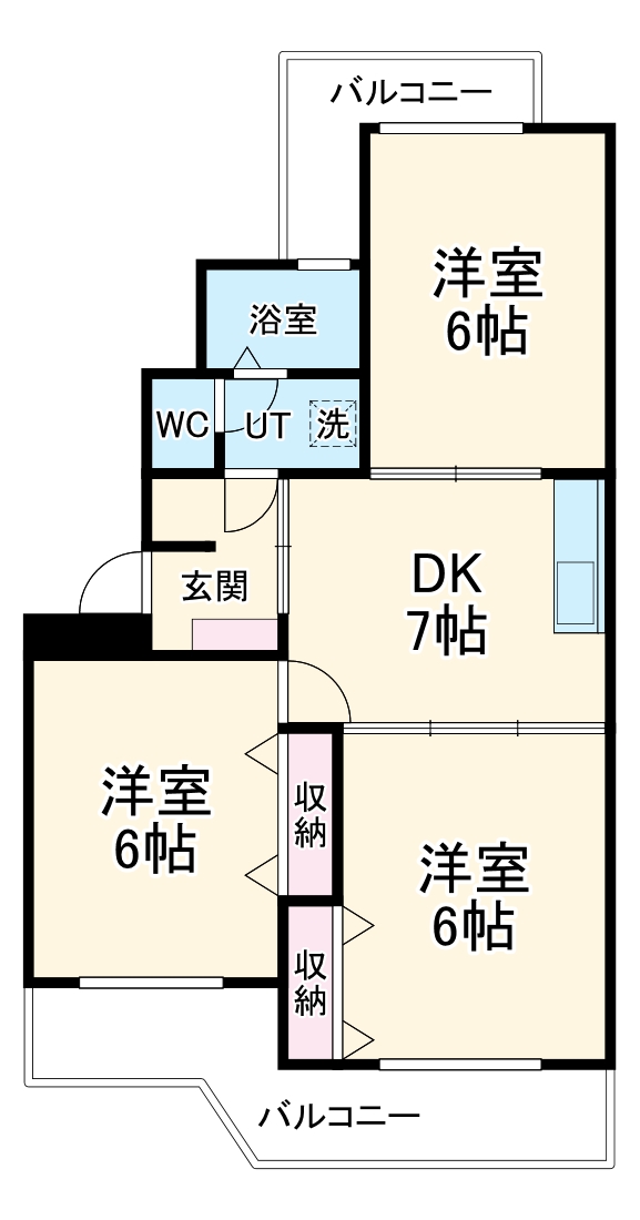 シエラ光が丘C棟の間取り