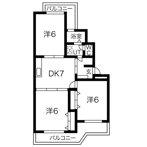 シエラ光が丘D棟の間取り