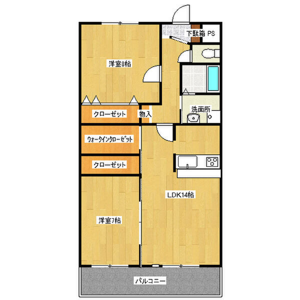 サンメゾン松井の間取り
