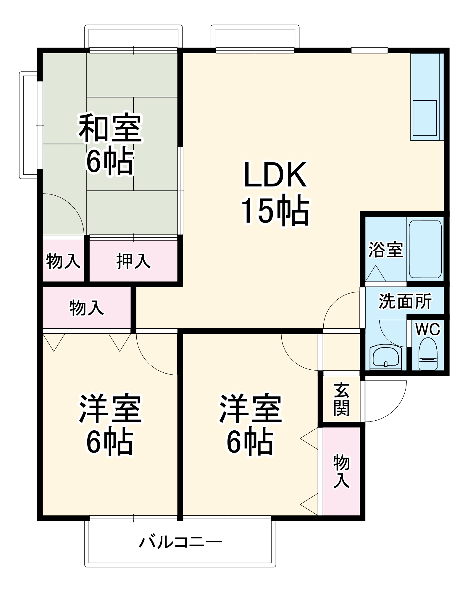 セジュールKOAの間取り