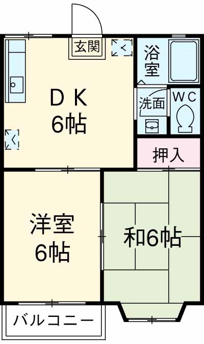 アビタシオンMIWAの間取り