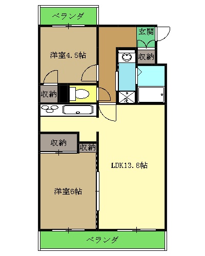 日吉セントラルハイツの間取り
