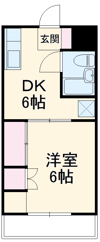 コーポ北浦の間取り