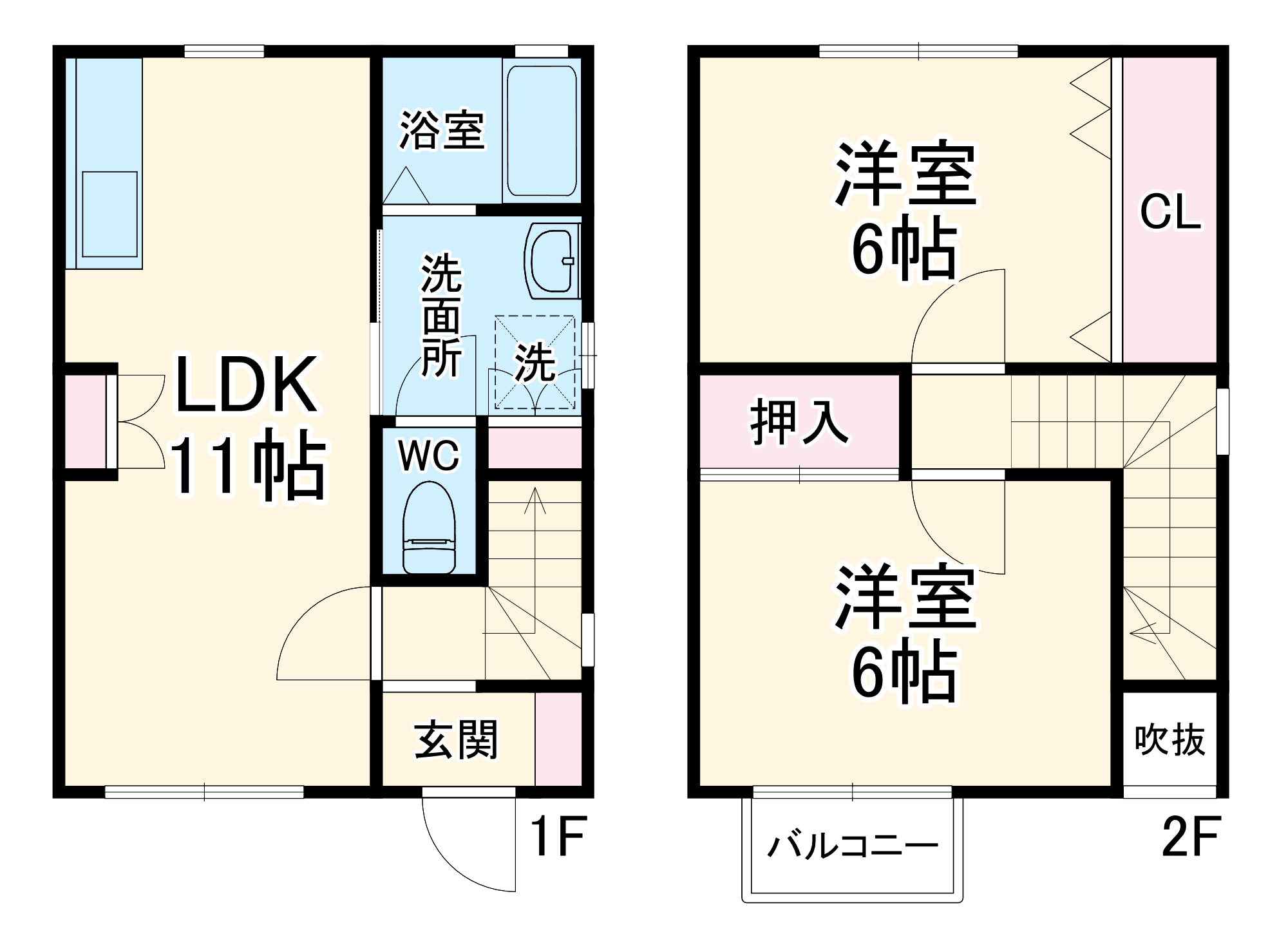 アゼリアテラスAの間取り