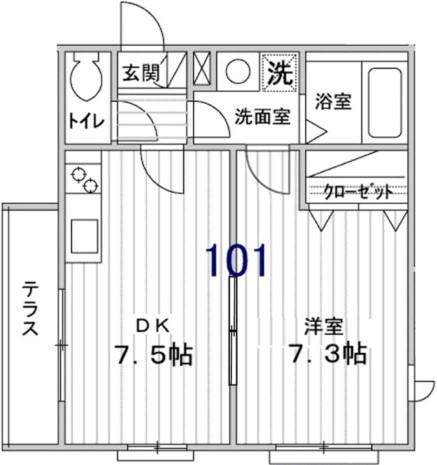 ラフィーネ菊名の間取り