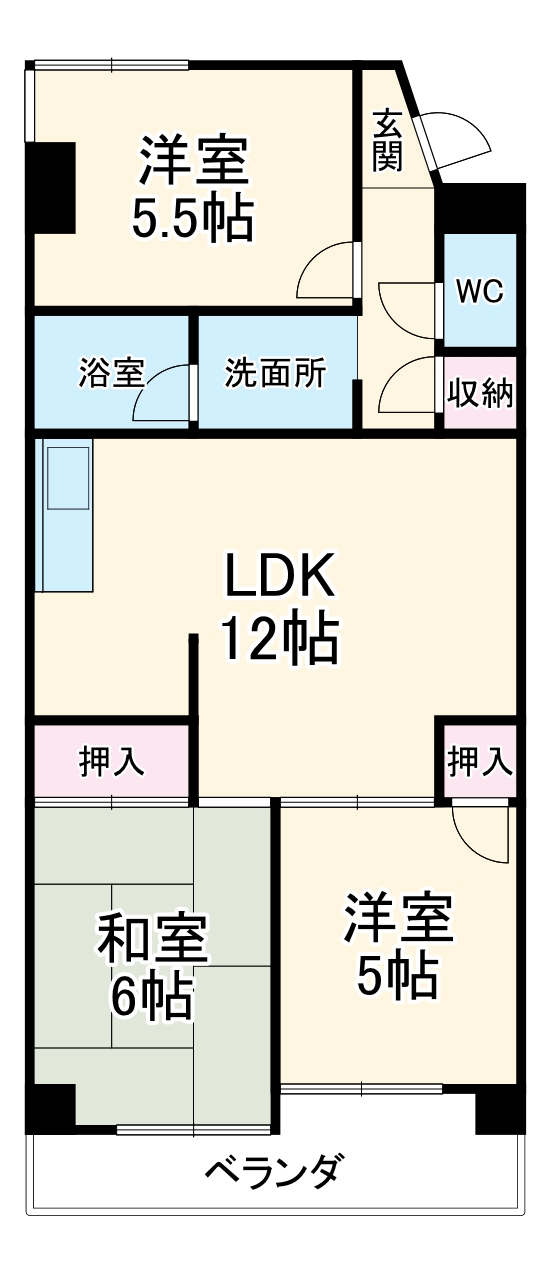 ラフォーレ末広の間取り