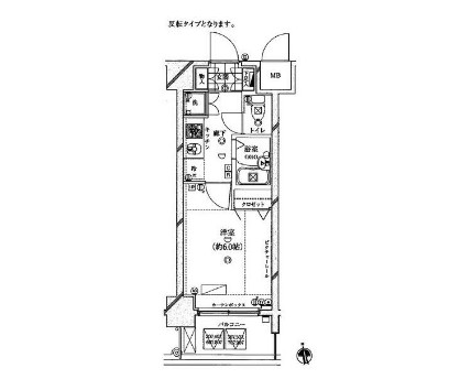 ガリシア早稲田の間取り
