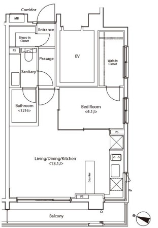 カスタリア新宿夏目坂の間取り