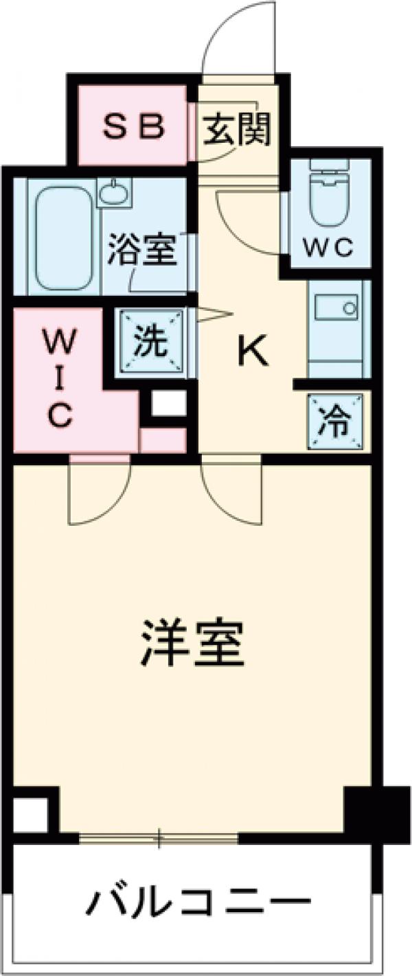 プライムコート成増・404号室の間取り