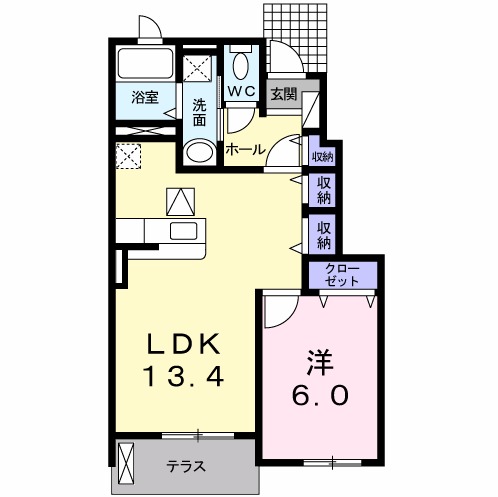 ディアコート徳永の間取り
