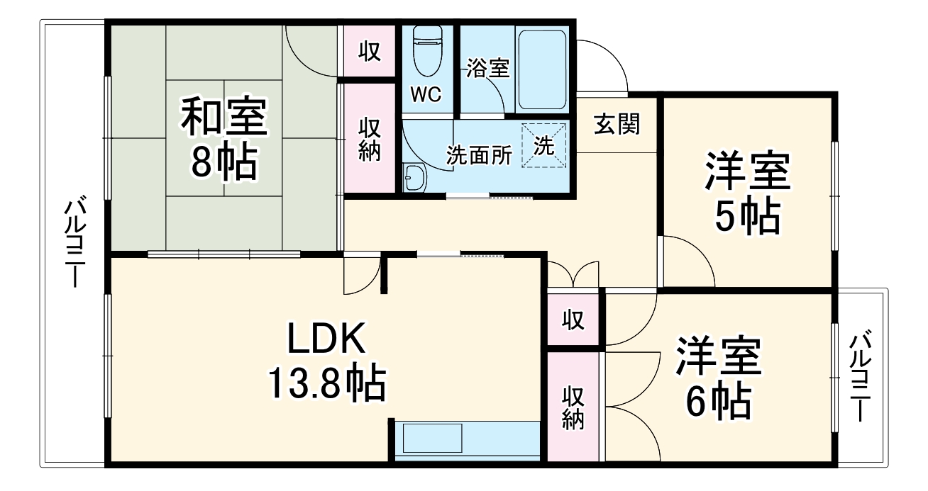 さくらハイツの間取り
