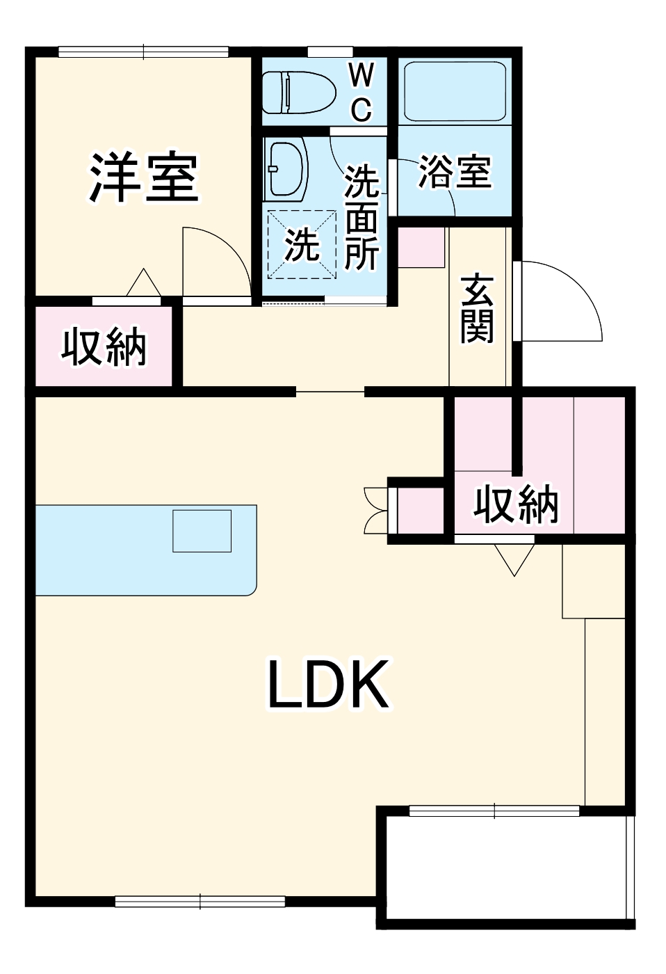 ハイツ大石地所Ⅱの間取り