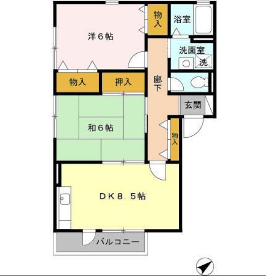 ラ・メール日吉A棟の間取り