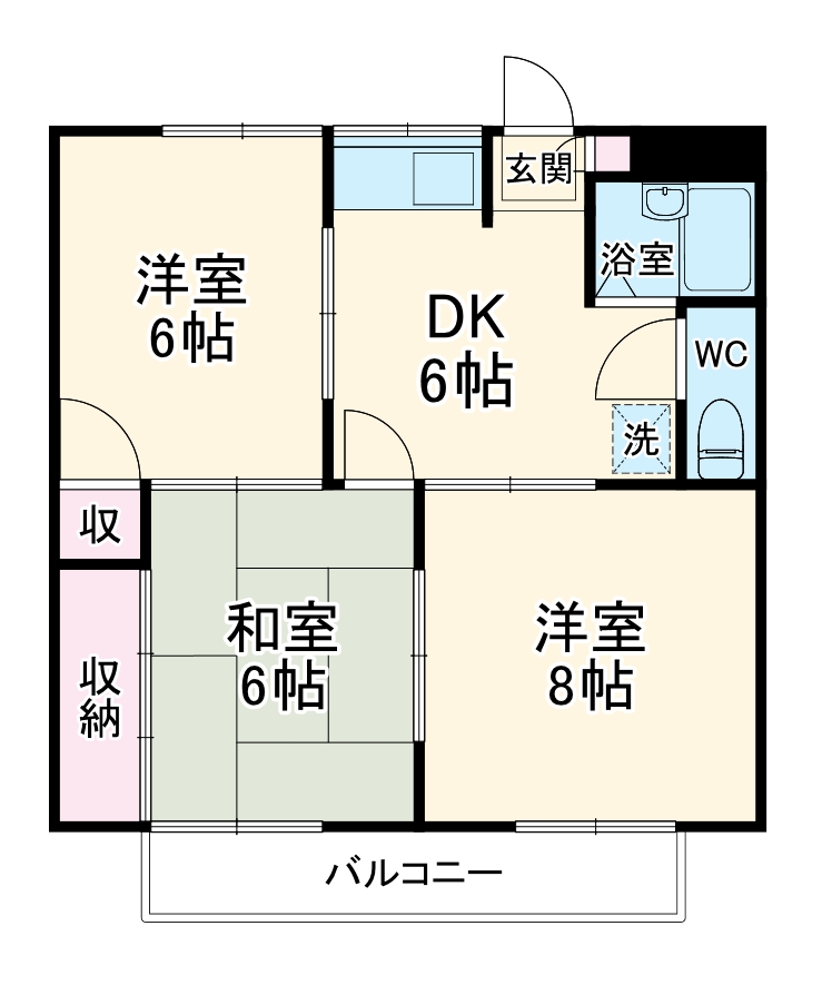 レジェンド末広Aの間取り