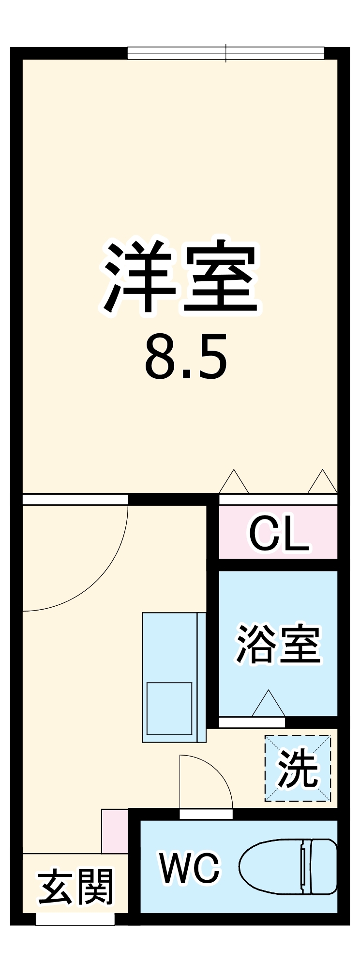プレジール天神の間取り