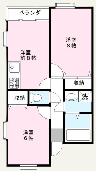 本郷ハイツA・Bの間取り