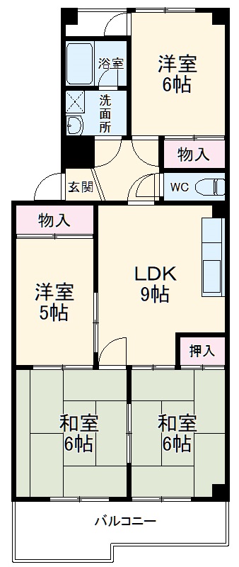 パピヨンカトーの間取り