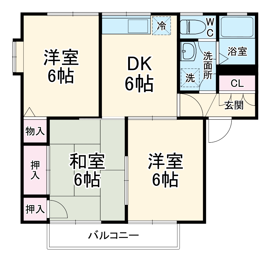 ボナール滝澤Aの間取り