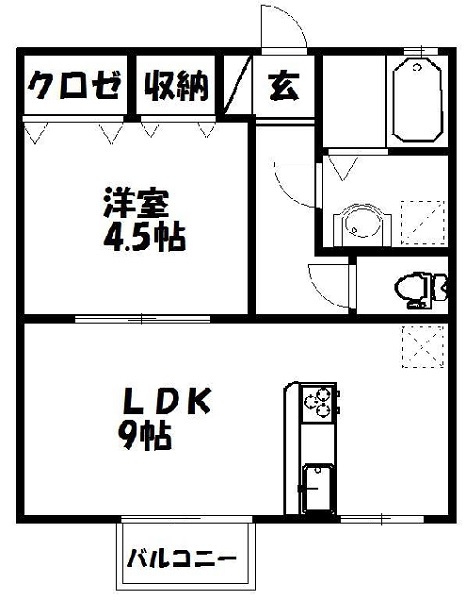 アービル篠原Bの間取り