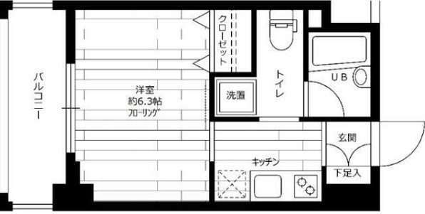 ステージファースト西早稲田の間取り