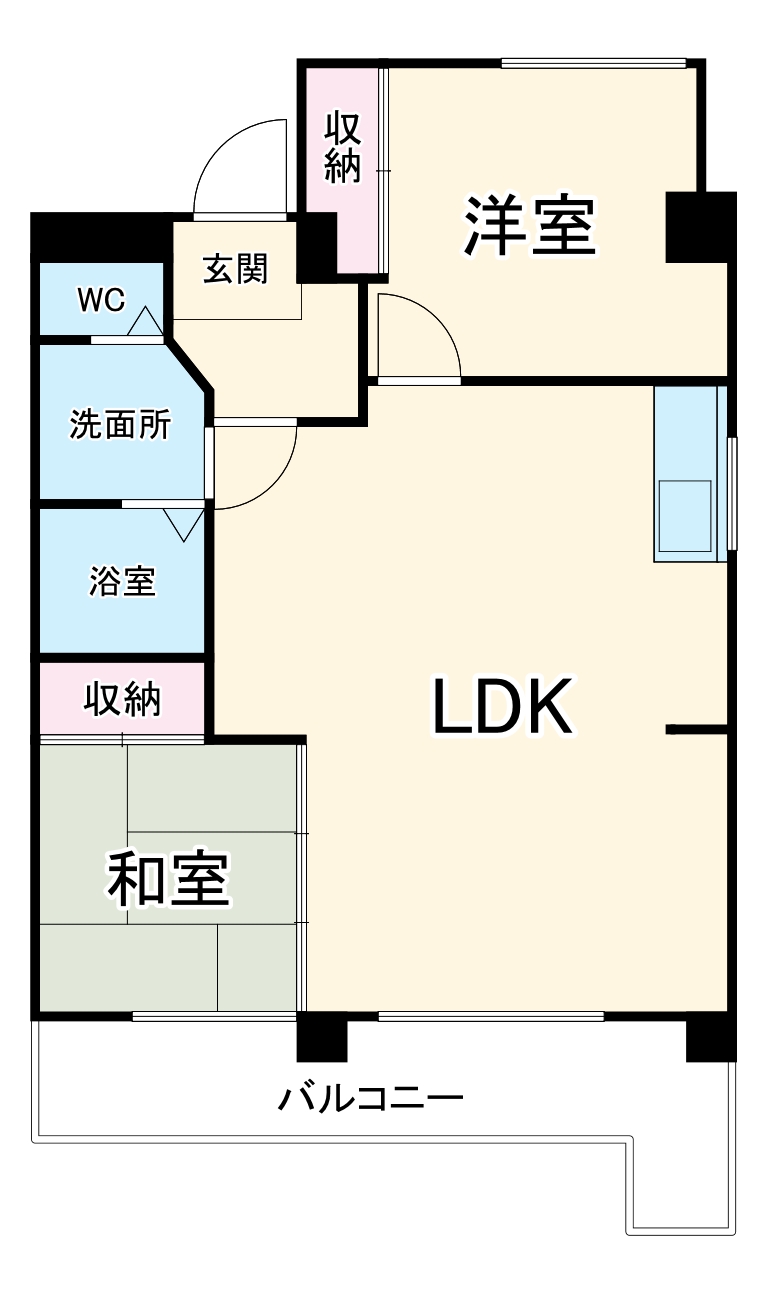 クレール延珠 南棟の間取り
