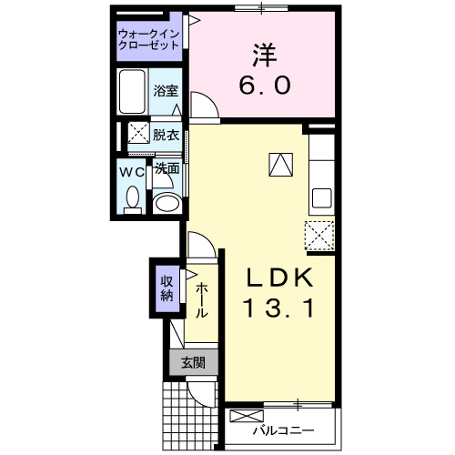 ハレオリAの間取り
