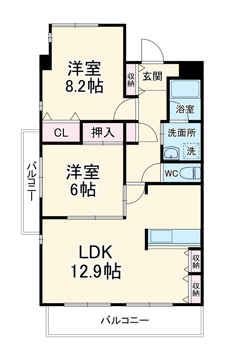 リアン東山の間取り