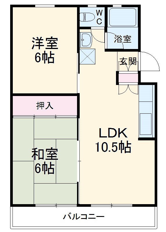 第2大幸ハイツの間取り
