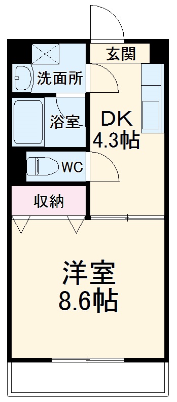 トラスティ都盛の間取り