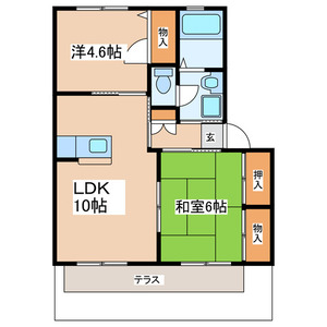ピアステージAの間取り