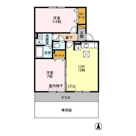 セジュール梨香の間取り