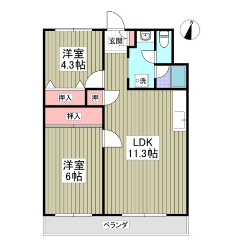 エルシティ103の間取り