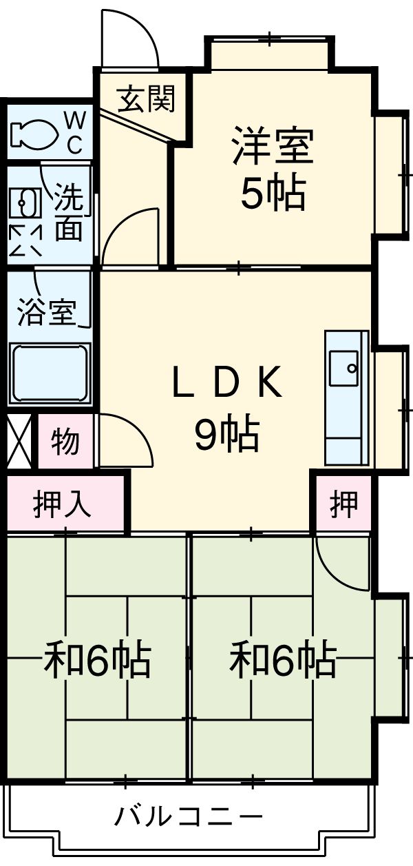 レヂデンス徳田の間取り