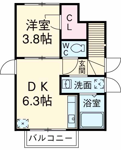 宝ルーセントAの間取り