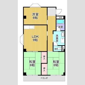 アーバン牧の原の間取り