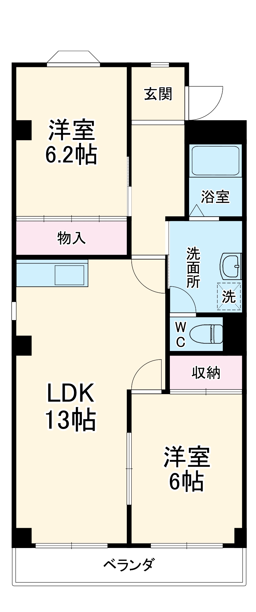 シュプール高針台の間取り