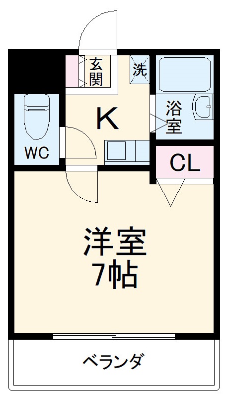 エクスランス月見坂の間取り