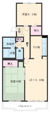 パークノヴァ社が丘の間取り