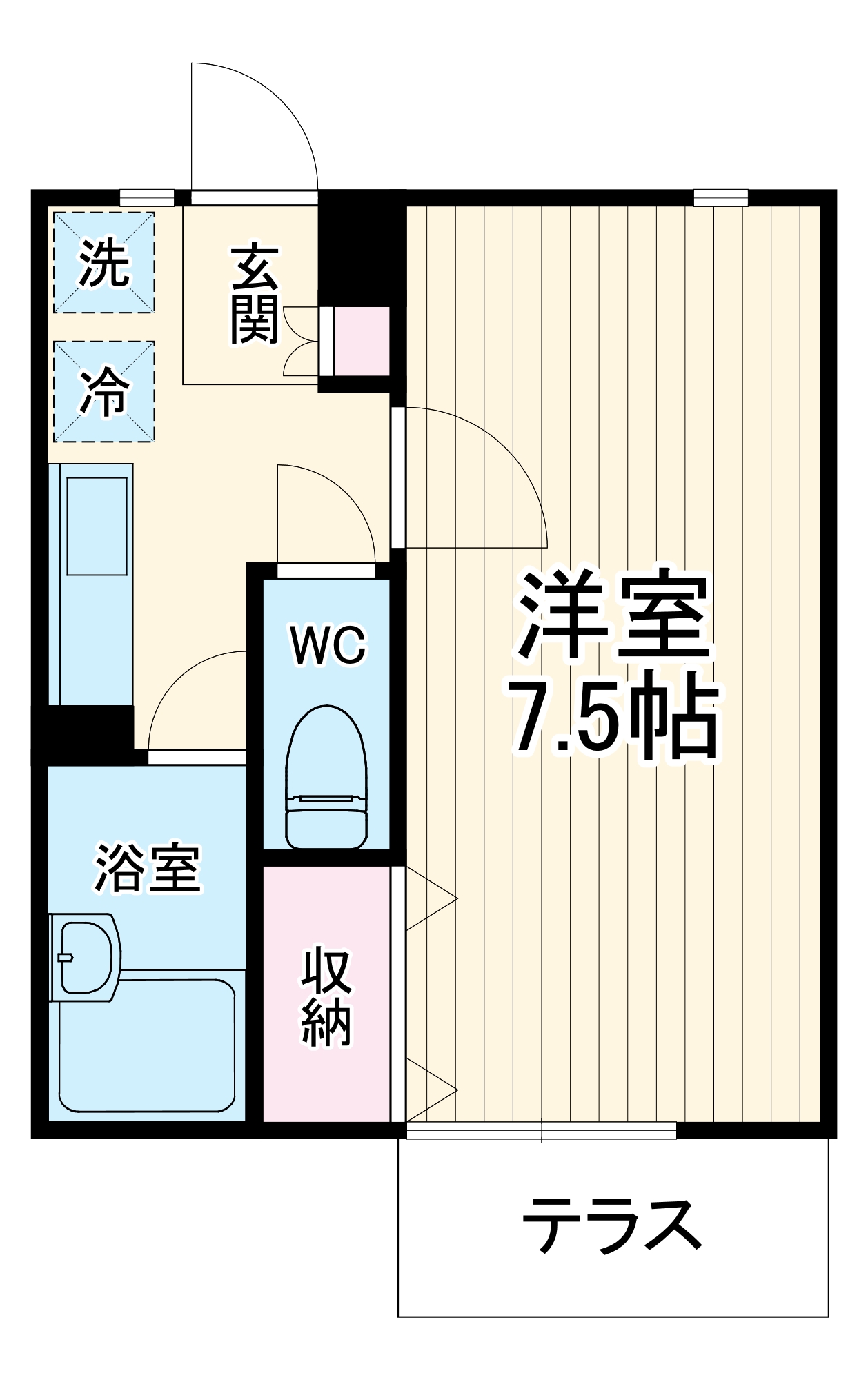 キューブ高田の間取り