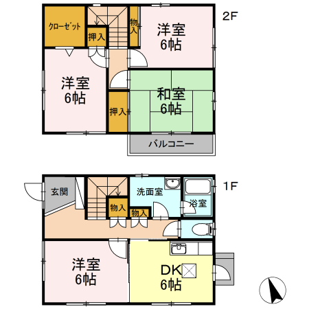 サンヒルズ大針の間取り