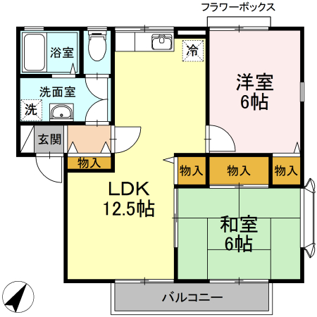 ベルコートの間取り