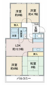 レスカール社台の間取り