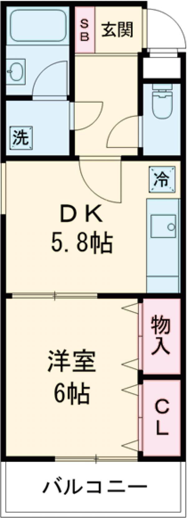 ライオンズマンション平和台第2の間取り