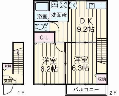 マイシティ白岡の間取り