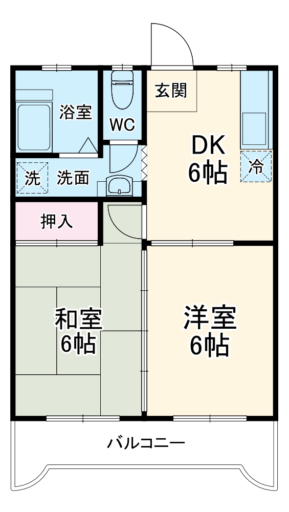 コーポ松栄の間取り