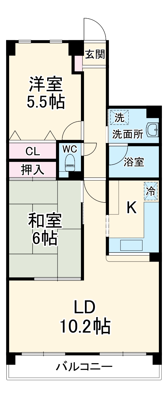 アソシア高社の間取り